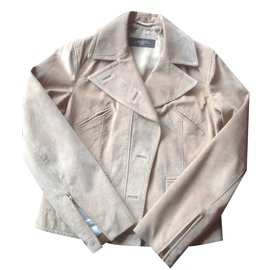 Weekend Max Mara Biker jackets Beige
