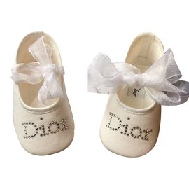 Baby Dior-Chaussons-Blanc