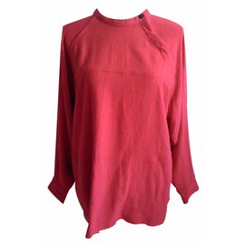 Top de seda roja Isabel Marant Roja