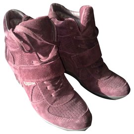 Ash Sneakers Leather Prune 36 Prune