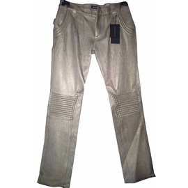 Zadig & Voltaire-calça, leggings-Dourado