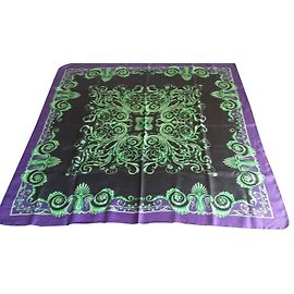 Bufanda Versace de seda multicolor 90x90 cm Multicolor