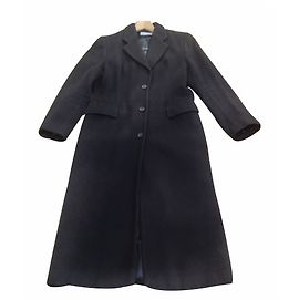 NICOLE FAHRI Cashmere & Alpaca wool blend Coat Dark grey