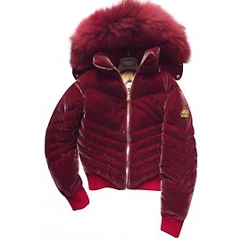 Pyrenex premium parka-donned by Alexandre Vauthier Dark red