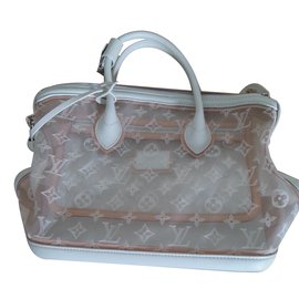 Louis Vuitton Lockit monogramma trasparente Bianco