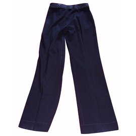 Gucci Black Wool Pants Size 42 Black