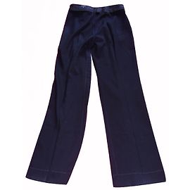 Gucci Hose aus schwarzer Wolle Größe 42 Schwarz