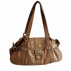 Sac à main Longchamp en cuir beige Beige