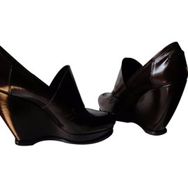 Balenciaga-Flats-Dark red