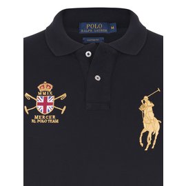 Polo Ralph Lauren-Polo shirt black ralph lauren new-Black