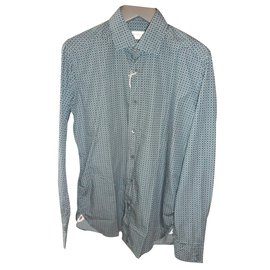 Autre Marque-Guglielminotti milano marca nova camisa de algodão leve impressa-Multicor