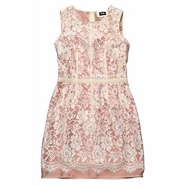 D&G Pink Lace Viscose Dress Pink
