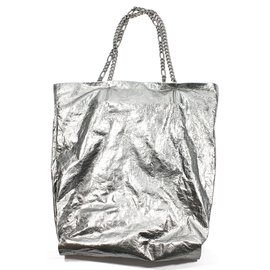 Lanvin-Paper Bag Silver-Silvery