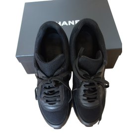 Chanel-scarpe da ginnastica-Nero