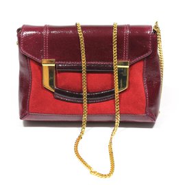 Milly Bolsa de couro e camurça Rosa