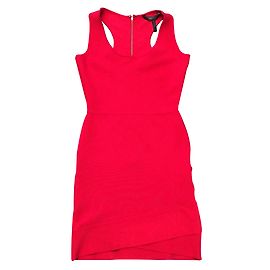 Robe Bcbg Max Azria Gisele Rouge Rayonne Taille S Rouge