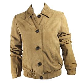 Eric Bompard Wildlederjacke Beige