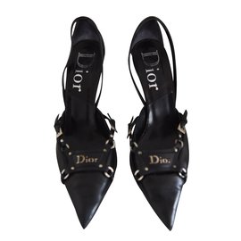 Christian Dior-Escarpins noirs-Noir