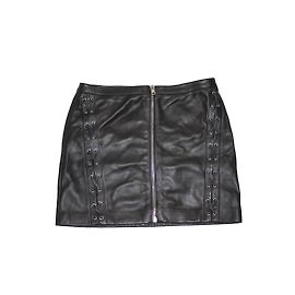 The Kooples Saia de couro Preto