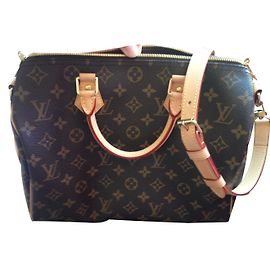 Louis Vuitton Speedy 30 bandas monograma Castaño
