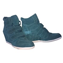 Neuve ash green 39 wedge sneakers Vert