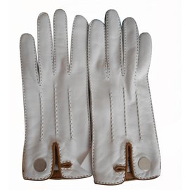 Hermès-Gloves-White