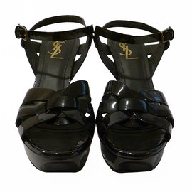 Saint Laurent-Tribute Sandals-Black