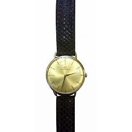 Movado Relógio Mecanico de Ouro Marrom