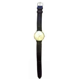 Movado-Gold Mecanical Watch-Brown