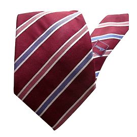 BRIONI CRAVATTA A STRISCE Bordò