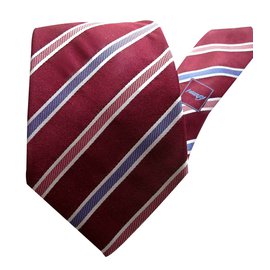 Brioni tiras de corbata Burdeos