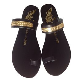 Ancient Greek Sandals-Sandalias-Negro