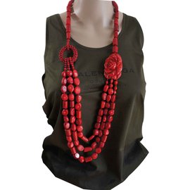inconnue-Necklaces-Red