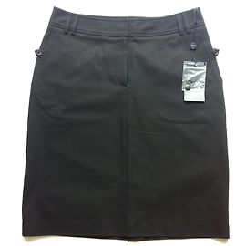 Saia Burberry de algodão preta Preto