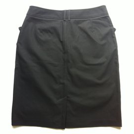 Burberry-Neuvejupe burberry coton épais noir & 2% elastane new skirt-Noir