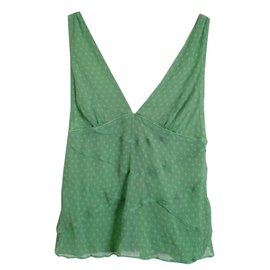 Marc Jacobs Seidentop grün Grün