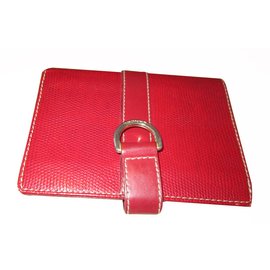 Lancel Wallets Red