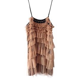 Liu.Jo Vestido de chiffon Bege