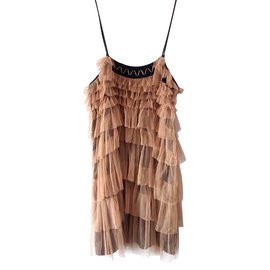Liu.Jo Chiffon-Kleid Beige