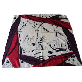Nina Ricci Cachecol de seda Multicor