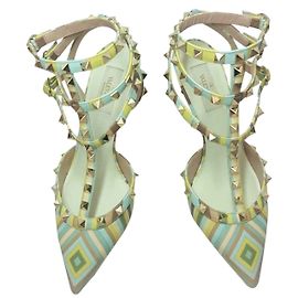 Valentino Rockstud Sling-backs Multicolor