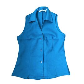 Camicia senza maniche Zara Blu
