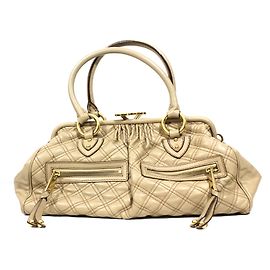 Sac à main Marc Jacobs Stam en cuir taupe Taupe