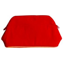 Hermès-maleta maquiagem-Vermelho