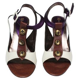 Karine Arabian Multicolored Leather Sandals Multiple colors
