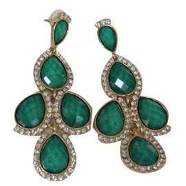 Amrita Singh-'Bangle Bangle' earrings-Green