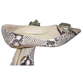 Autre Marque-'Ras' Ballet flats-Python print