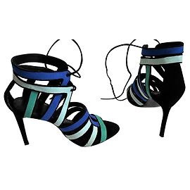 Zara Sandales suède Multicolore