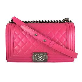 Chanel Boy old medium Rose Rose