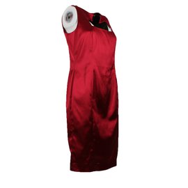 Max Mara-vestido vermelho-Vermelho